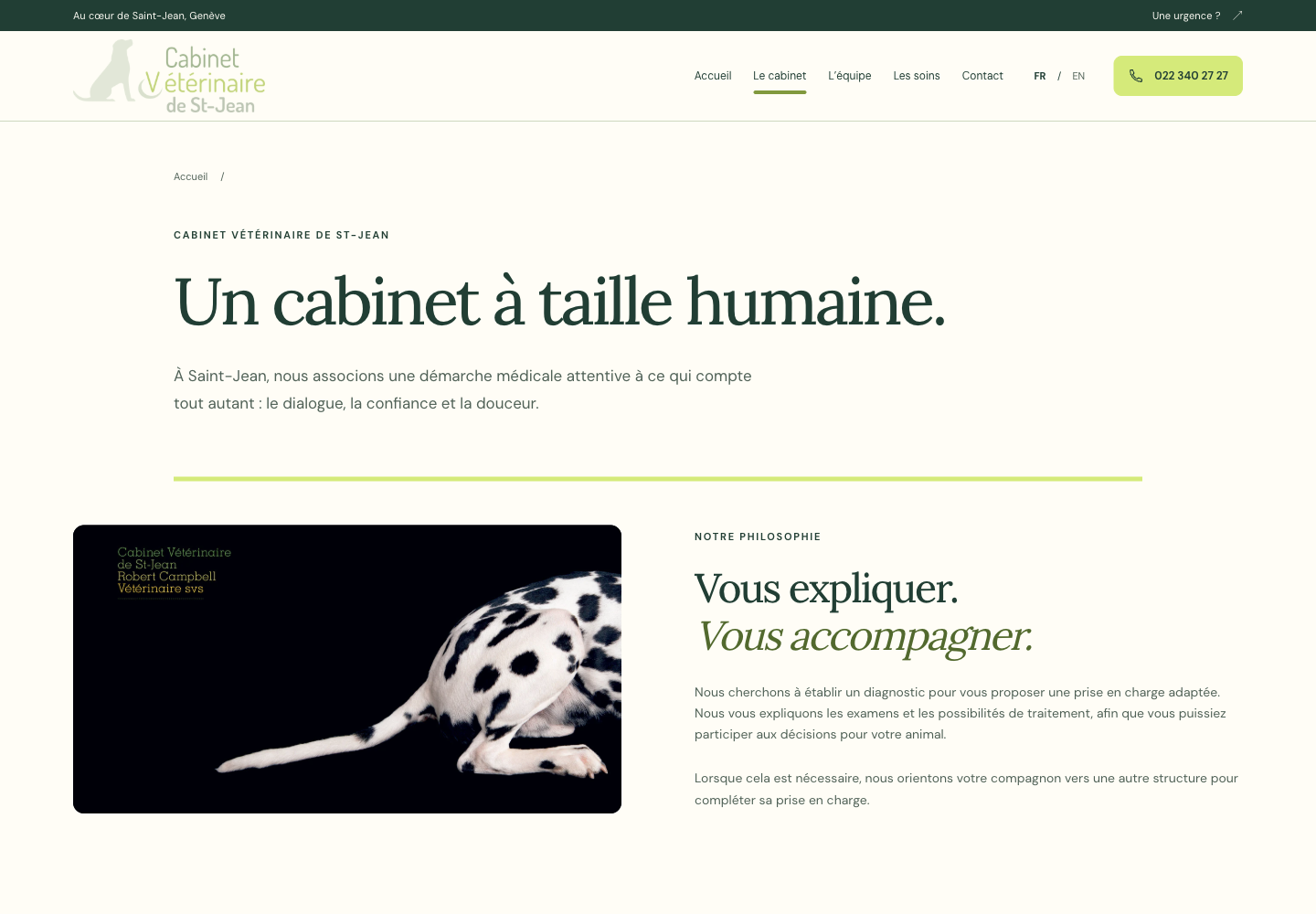 Cabinet Vétérinaire de St-Jean – Die Praxis